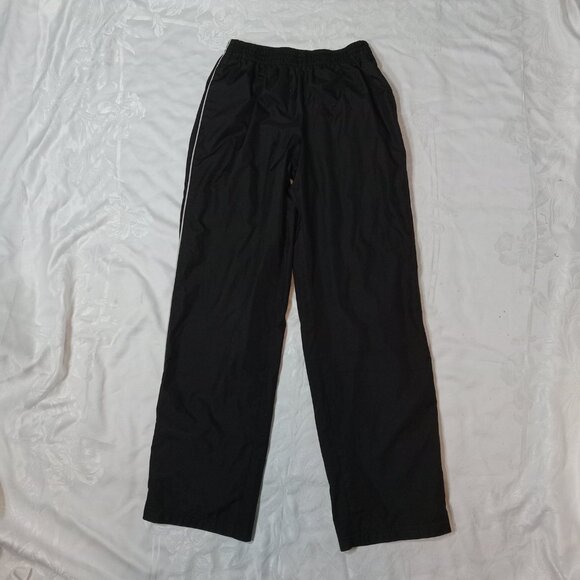 Youth Sport Tek Track Wind Pants YL Black Athletic Lined Zip Sz 10/12 Sportek - Picture 1 of 9